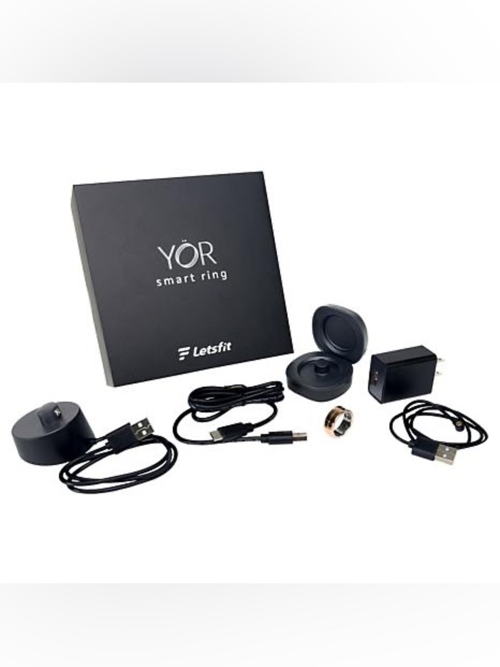 YÖR Smart Ring Deluxe with Portable Charging Case - GOLD